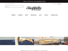Tablet Screenshot of chiappettashoes.com